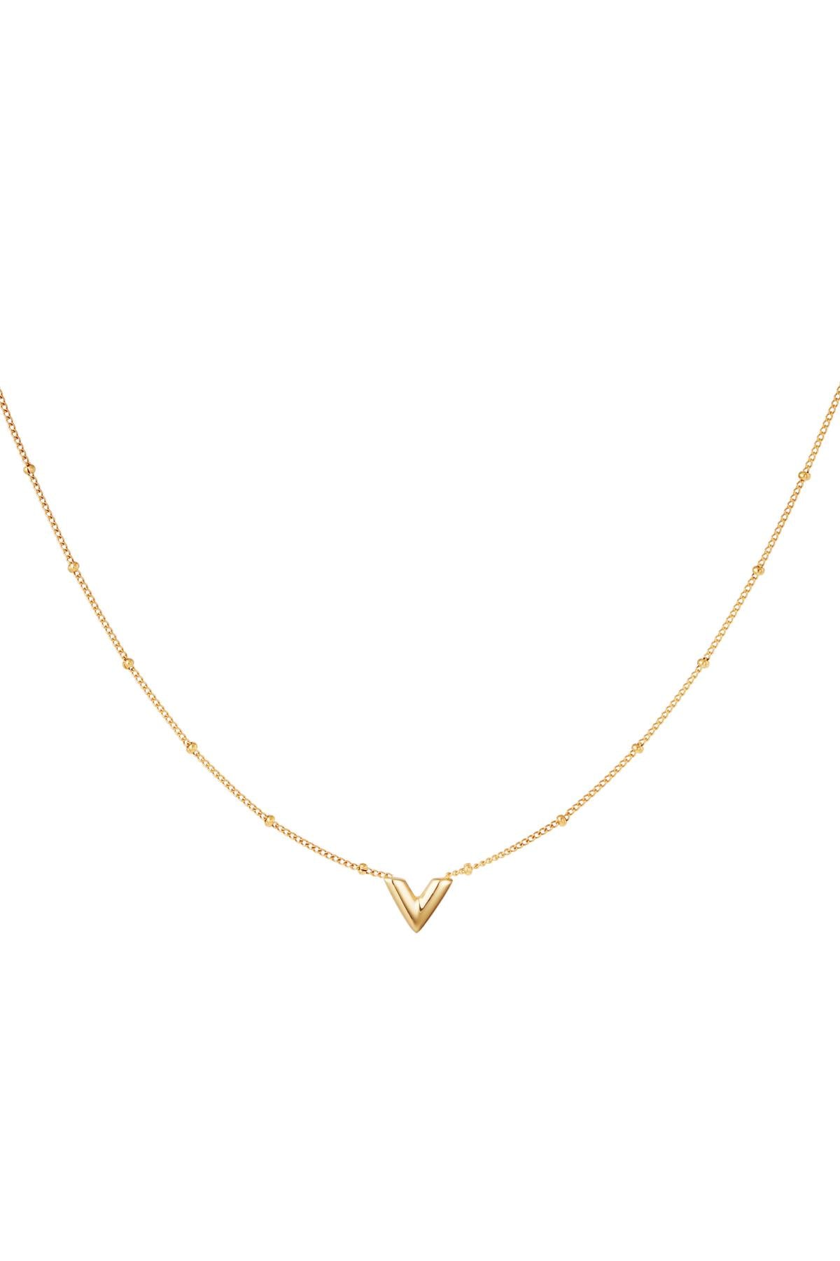 Elegant Stainless Steel Pendant Necklace - Silver & Gold