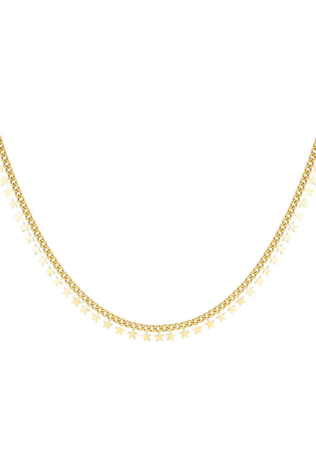 Elegant Stainless Steel Chain Necklace in Silver & Gold