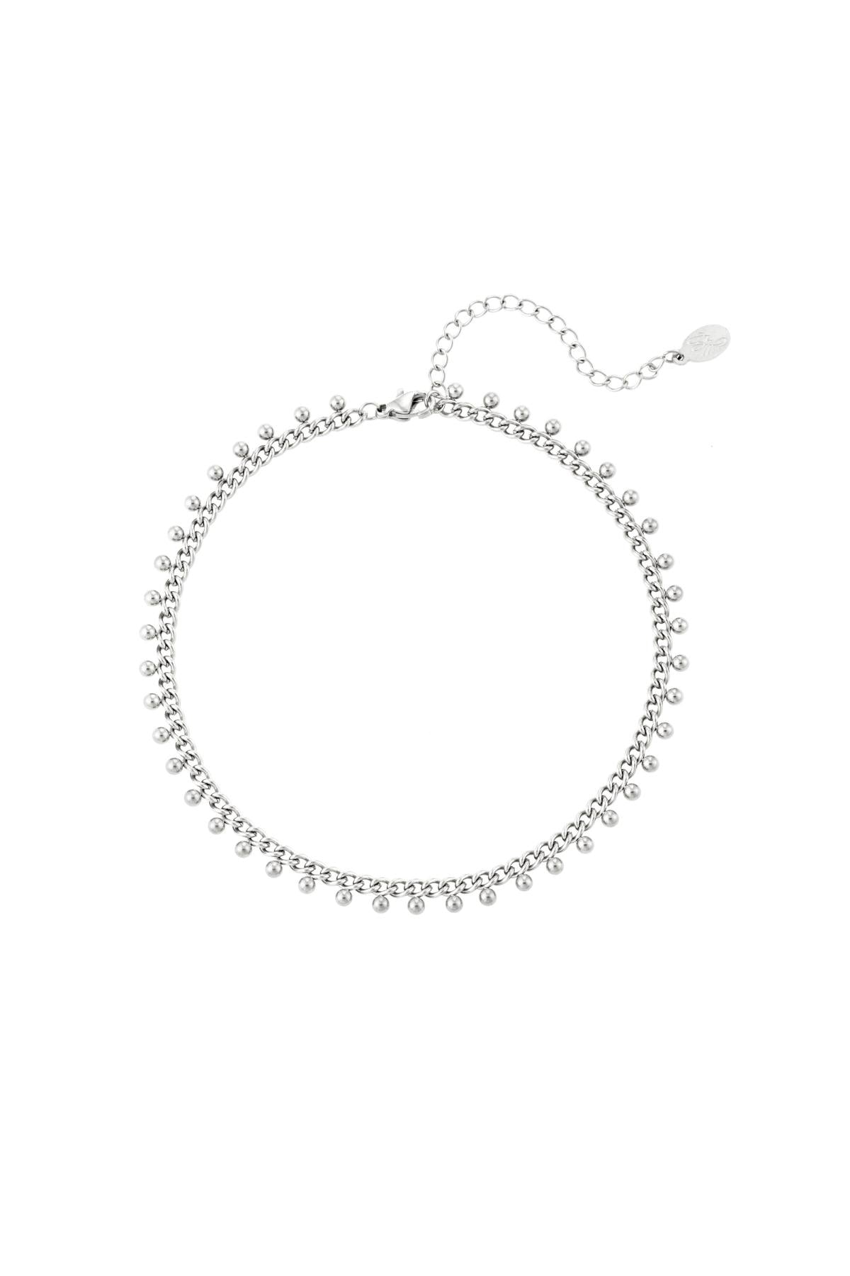 tobilleras de acero inoxidable con lunares 