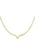 Elegant Stainless Steel Pendant Necklace in Silver & Gold