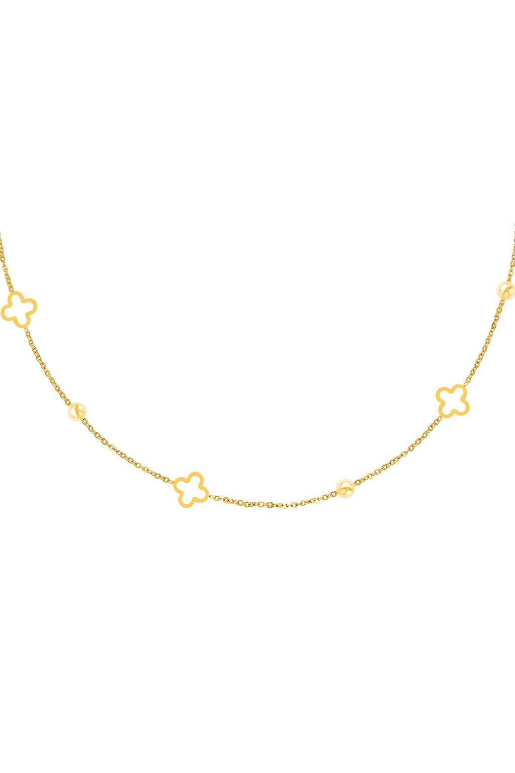 Stylish Stainless Steel Clover Necklace
