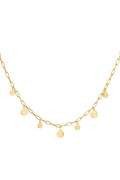 Elegant Stainless Steel Pendant Necklace - Silver & Gold