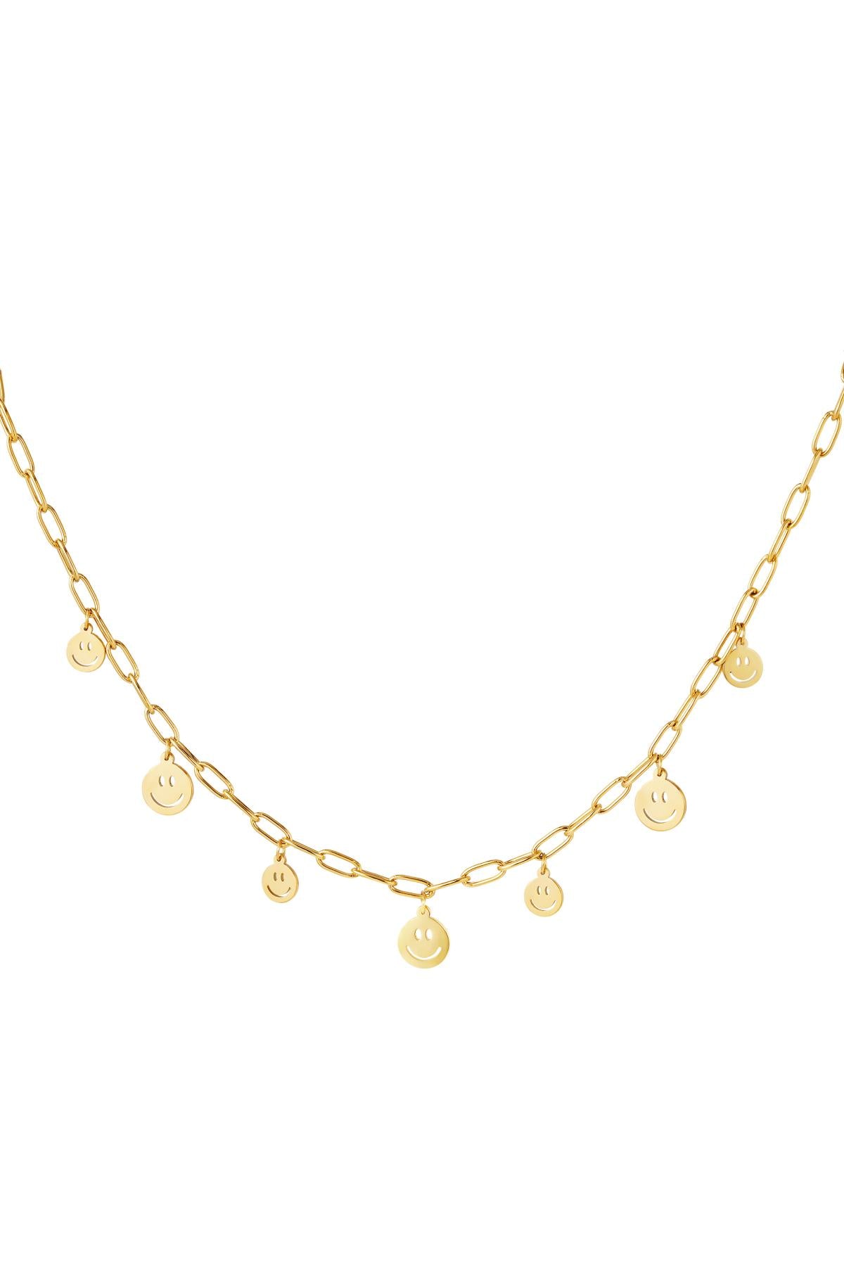 Elegant Stainless Steel Pendant Necklace - Silver & Gold