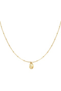 Elegant Stainless Steel Pendant Necklace in Silver & Gold