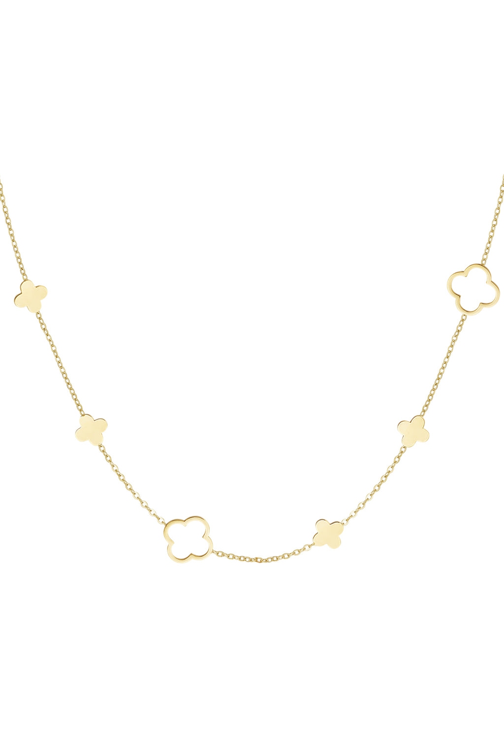Elegant Stainless Steel Chain Necklace in Silver & Gold