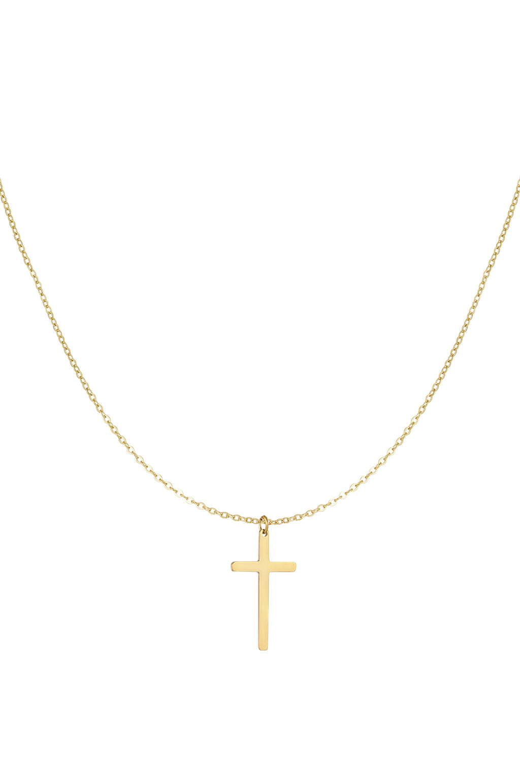 Elegant Stainless Steel Pendant Necklace in Silver & Gold