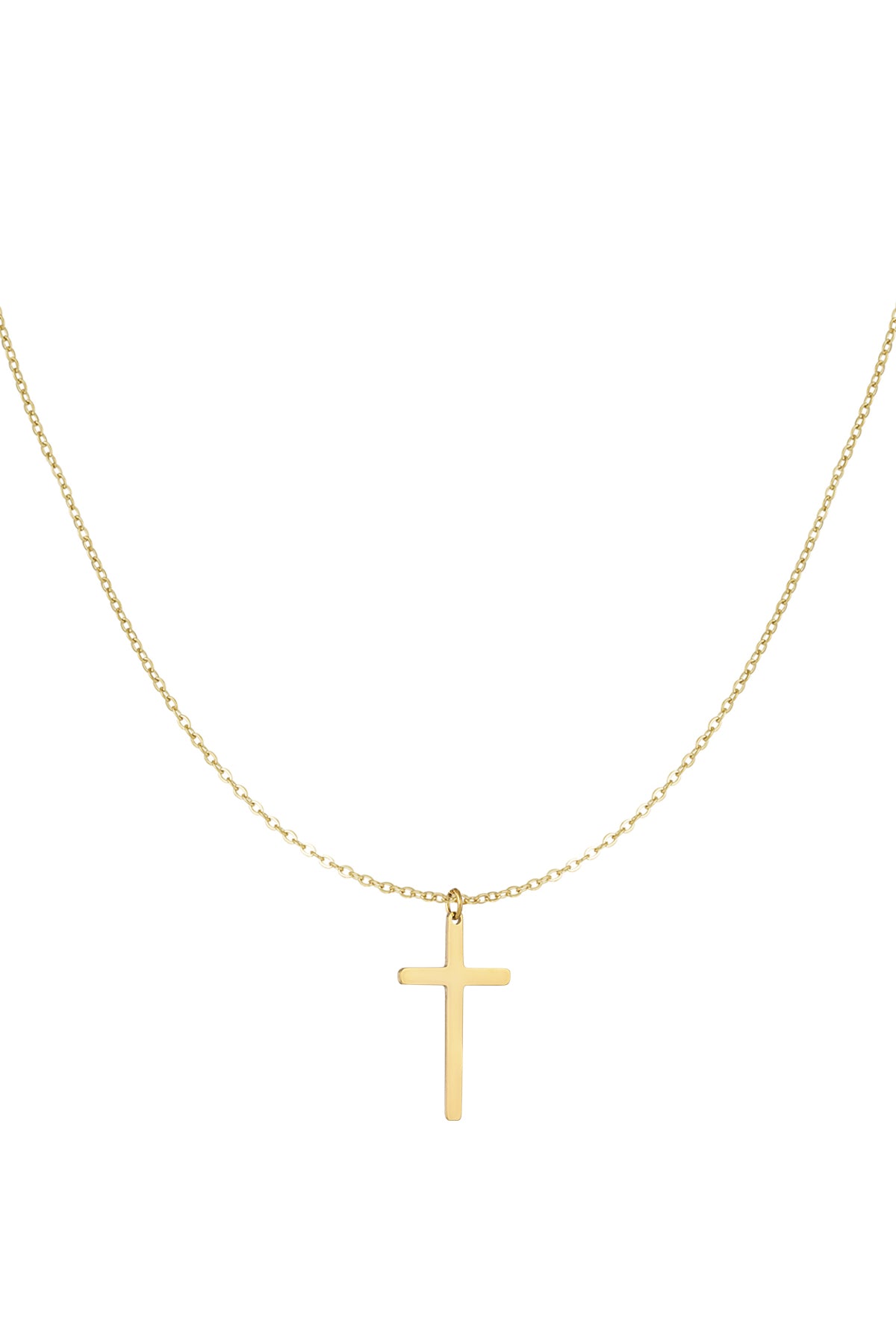 Elegant Stainless Steel Pendant Necklace in Silver & Gold