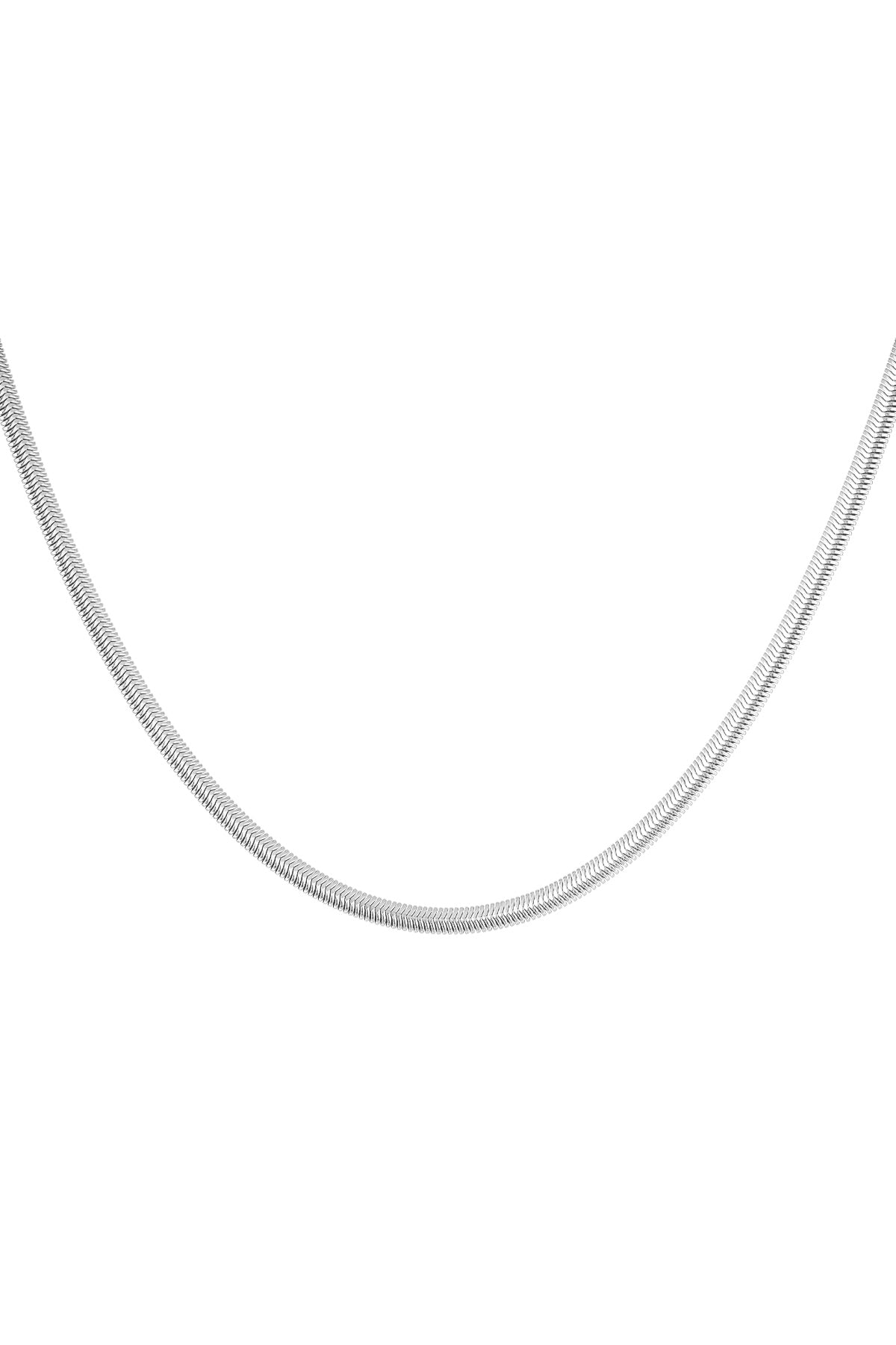 Collar plano con estampado - dorado-4.0MM