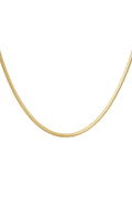 Collar plano con estampado - dorado-4.0MM