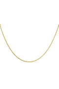 Collar unisex retorcido corto - dorado-2.0MM