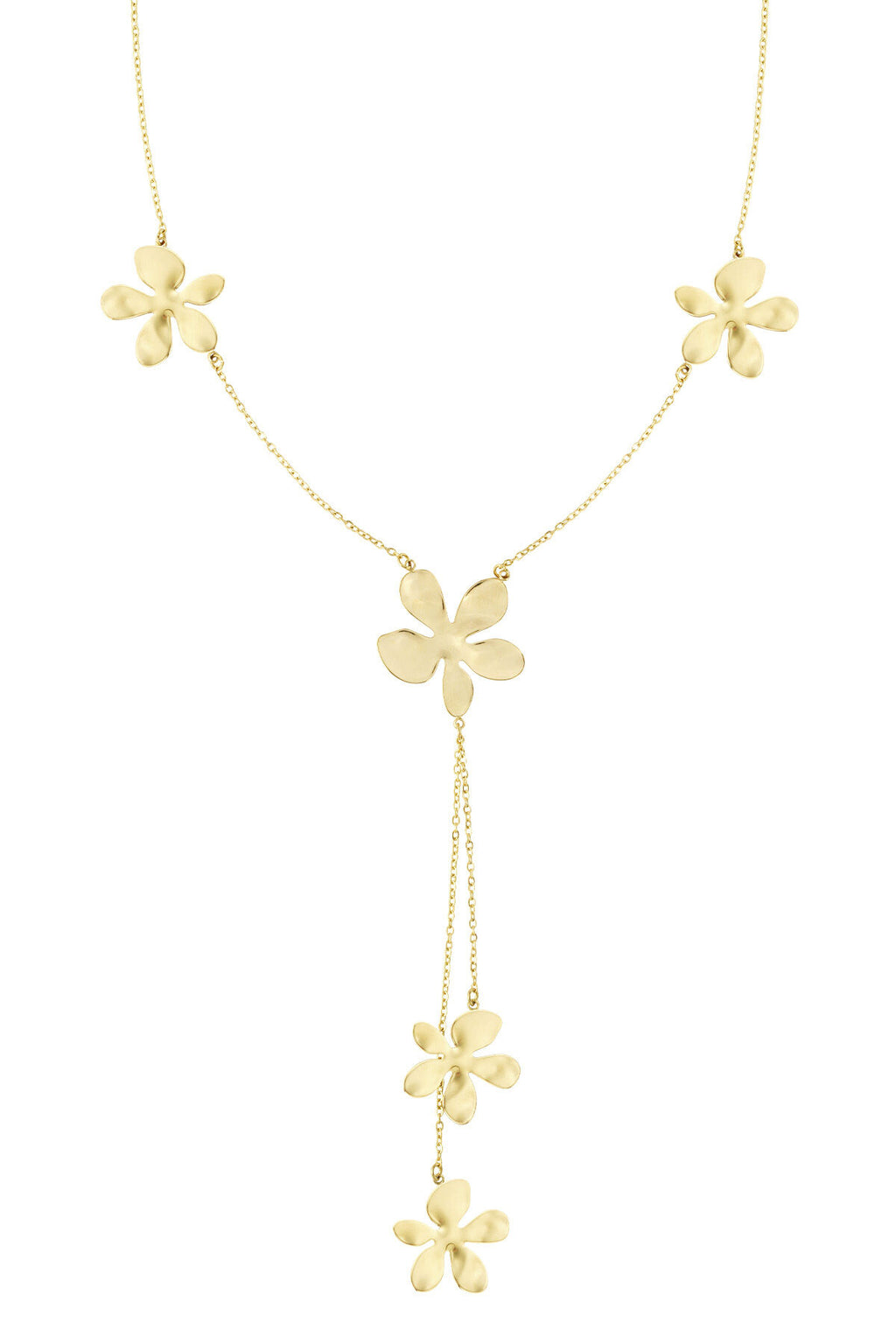 Elegant Gold-Plated Flower Pendant Necklace