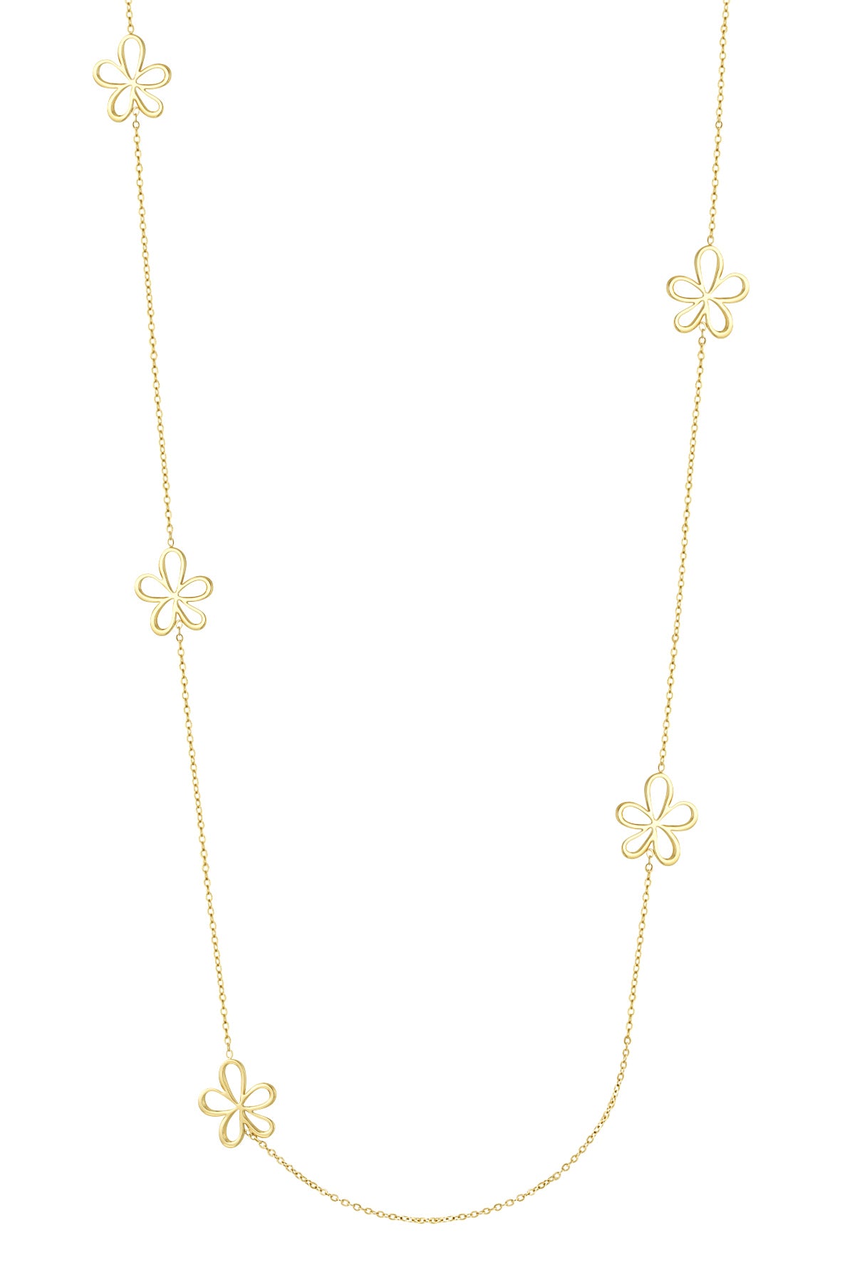 Elegant 70cm+ Stainless Steel Long Necklace, Silver & Gold