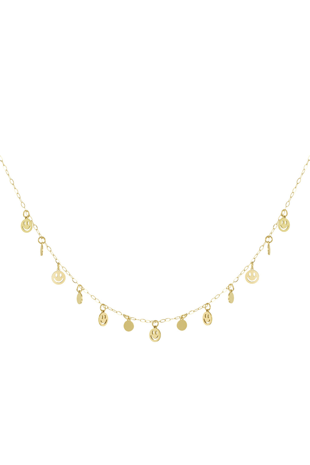 Stylish Smiling Face Pendant Necklace for Everyday Wear