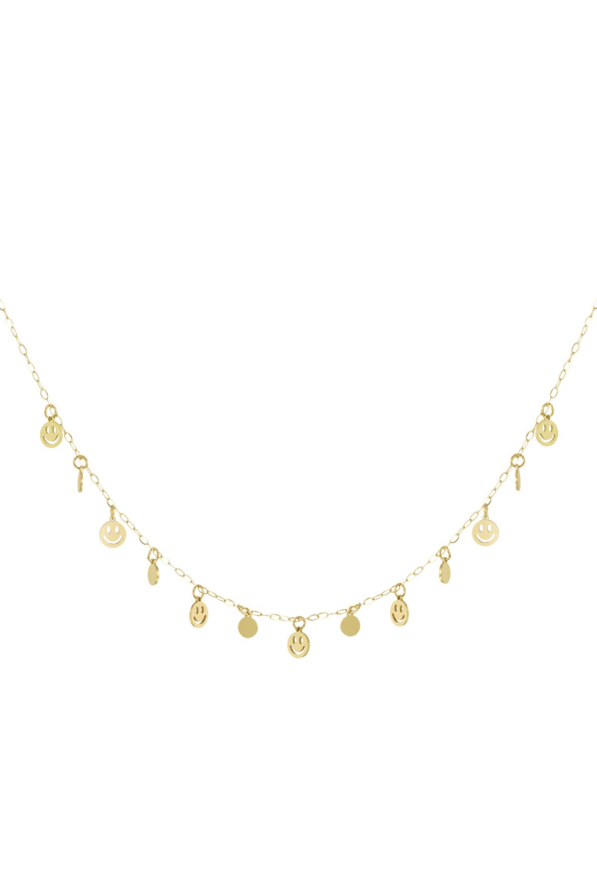 Stylish Smiling Face Pendant Necklace for Everyday Wear
