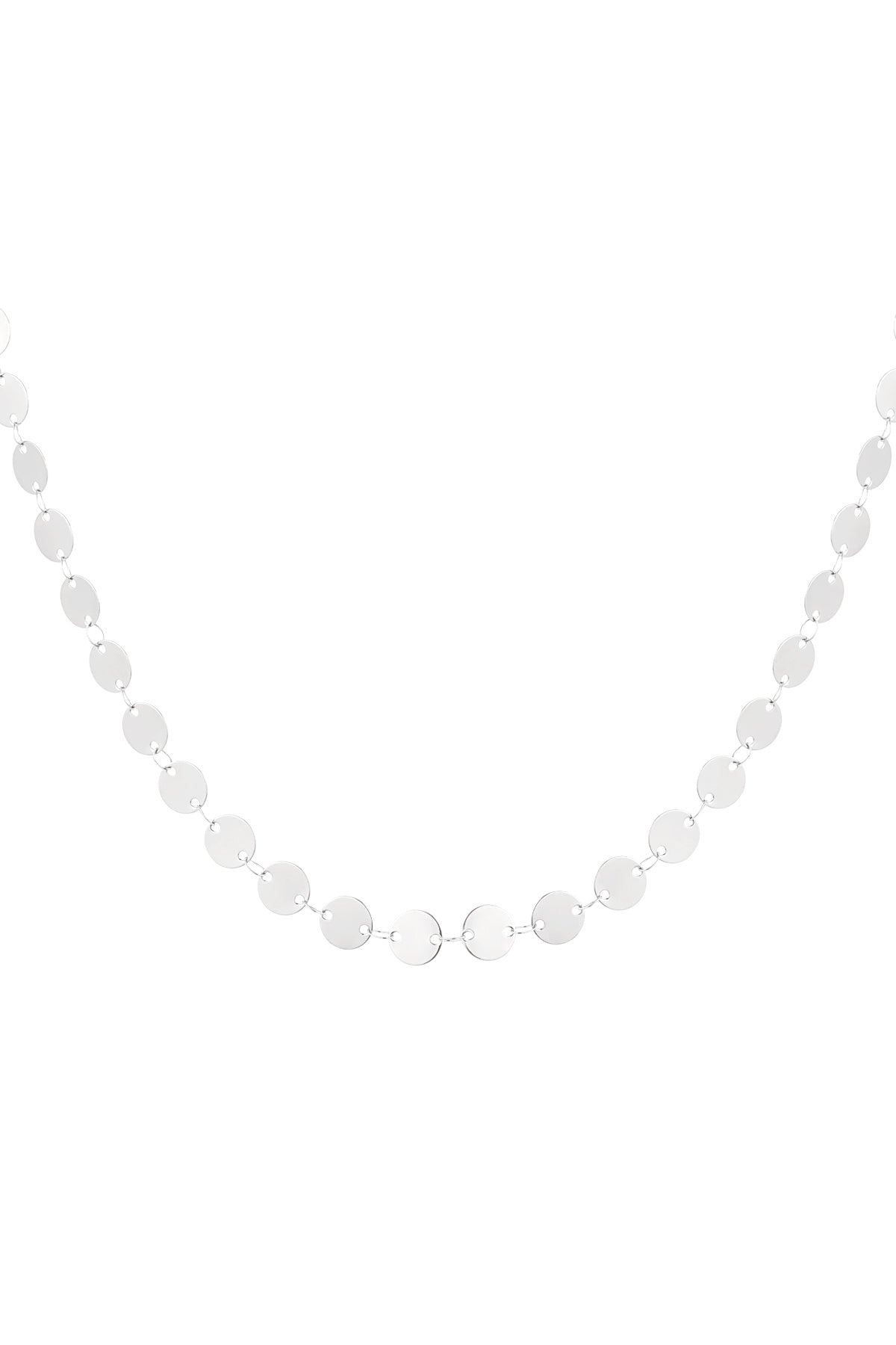 Elegant Minimalist Circle Chain Necklace for Everyday Wear