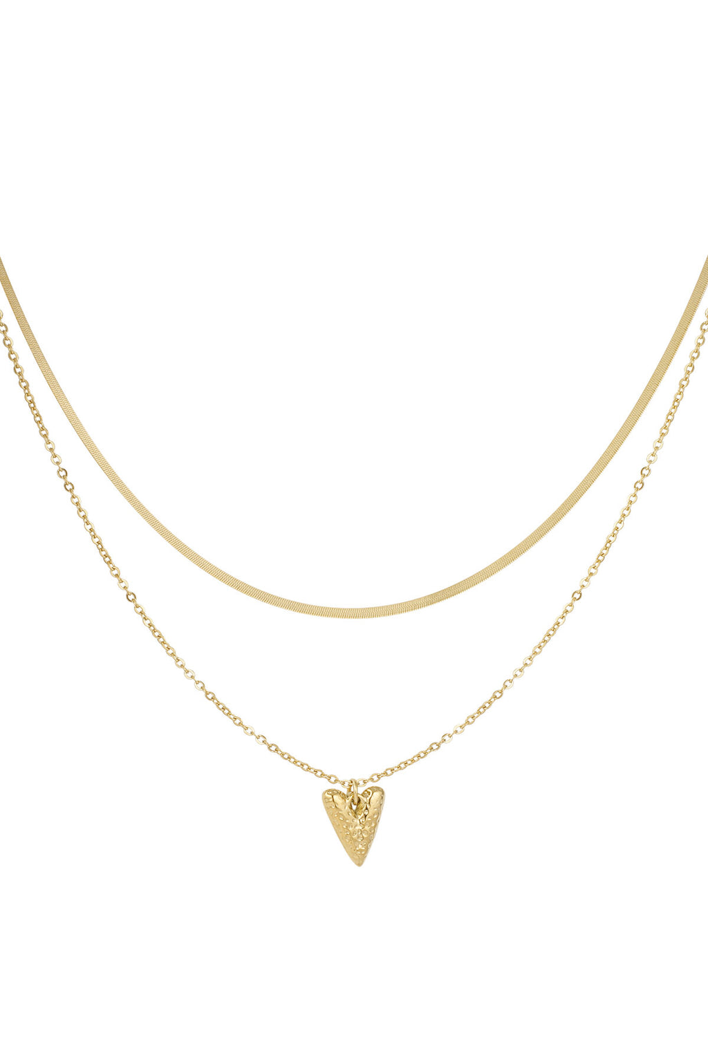 Stylish Heart Layered Necklace for Everyday Wear