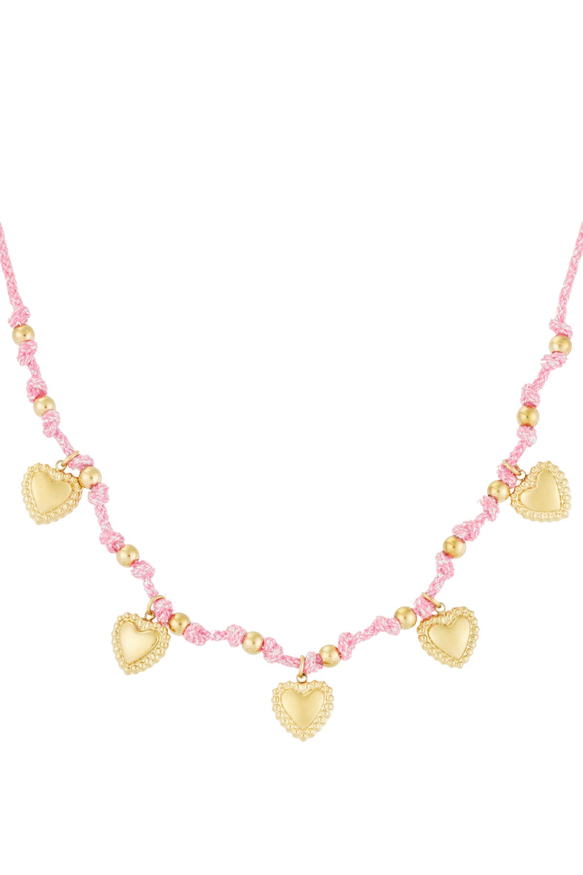 Elegant Fuchsia & Light Blue Braided Necklace for Spring