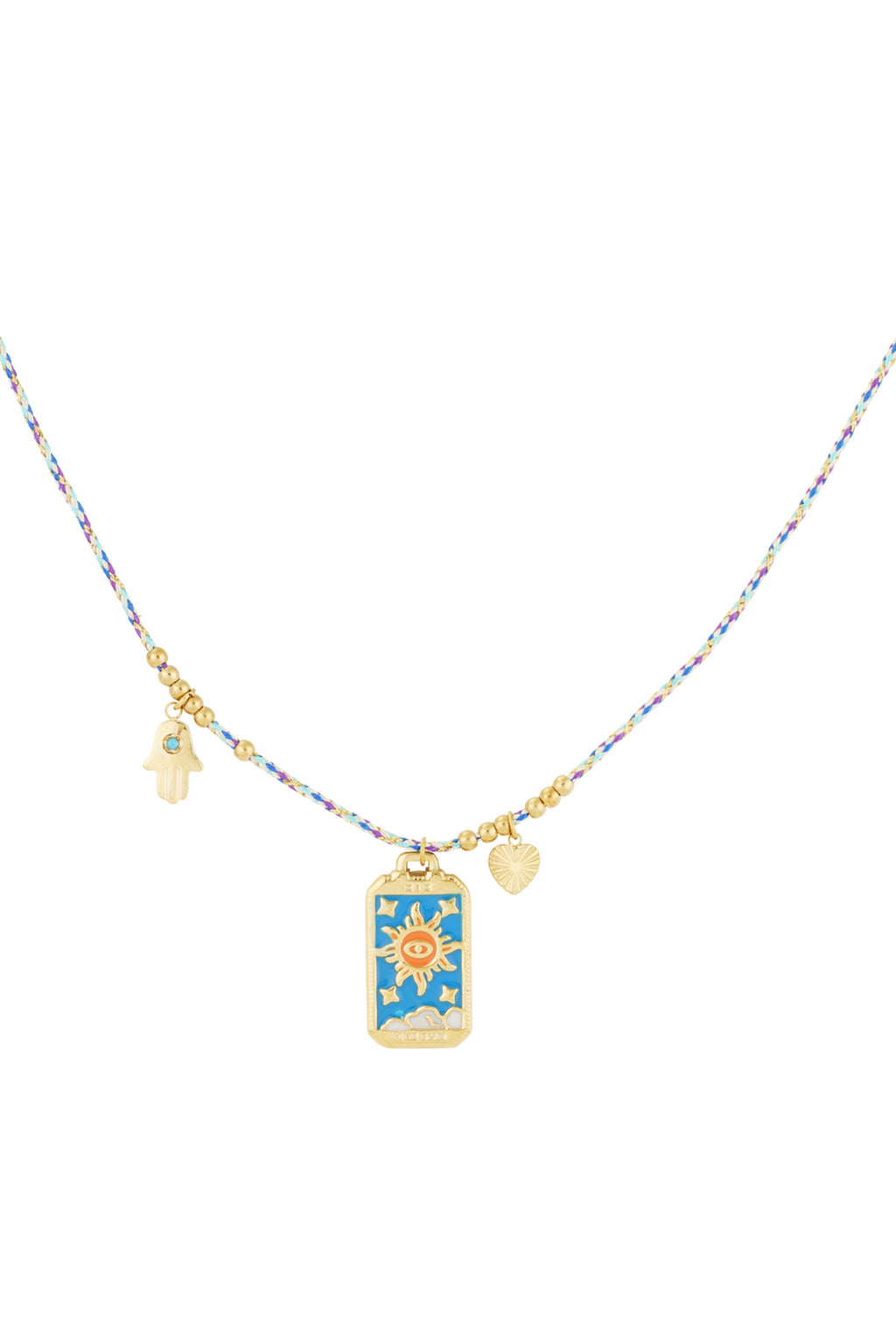 Elegant Blue Braided Necklace for Spring/Summer