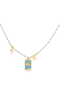 Elegant Blue Braided Necklace for Spring/Summer