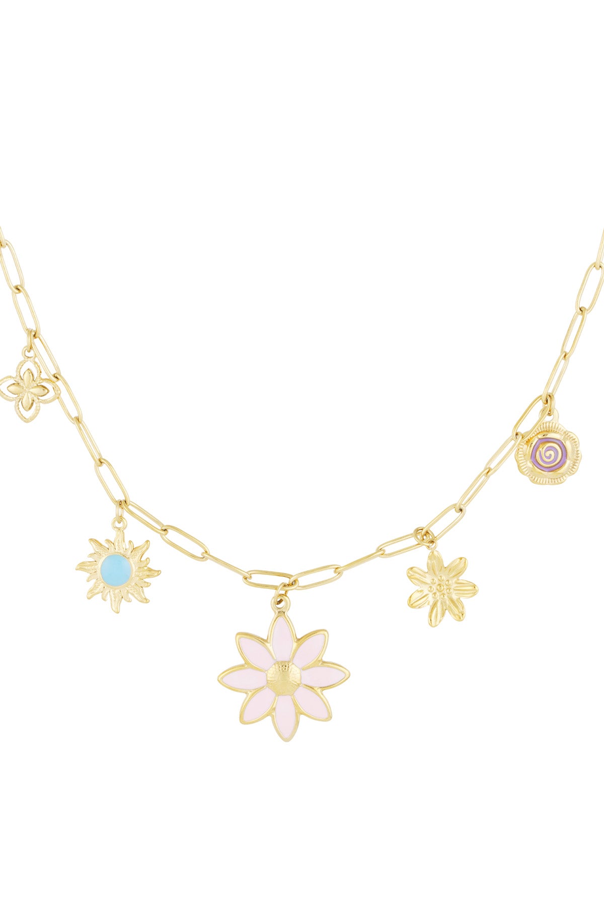 collar con dijes bloom & blink