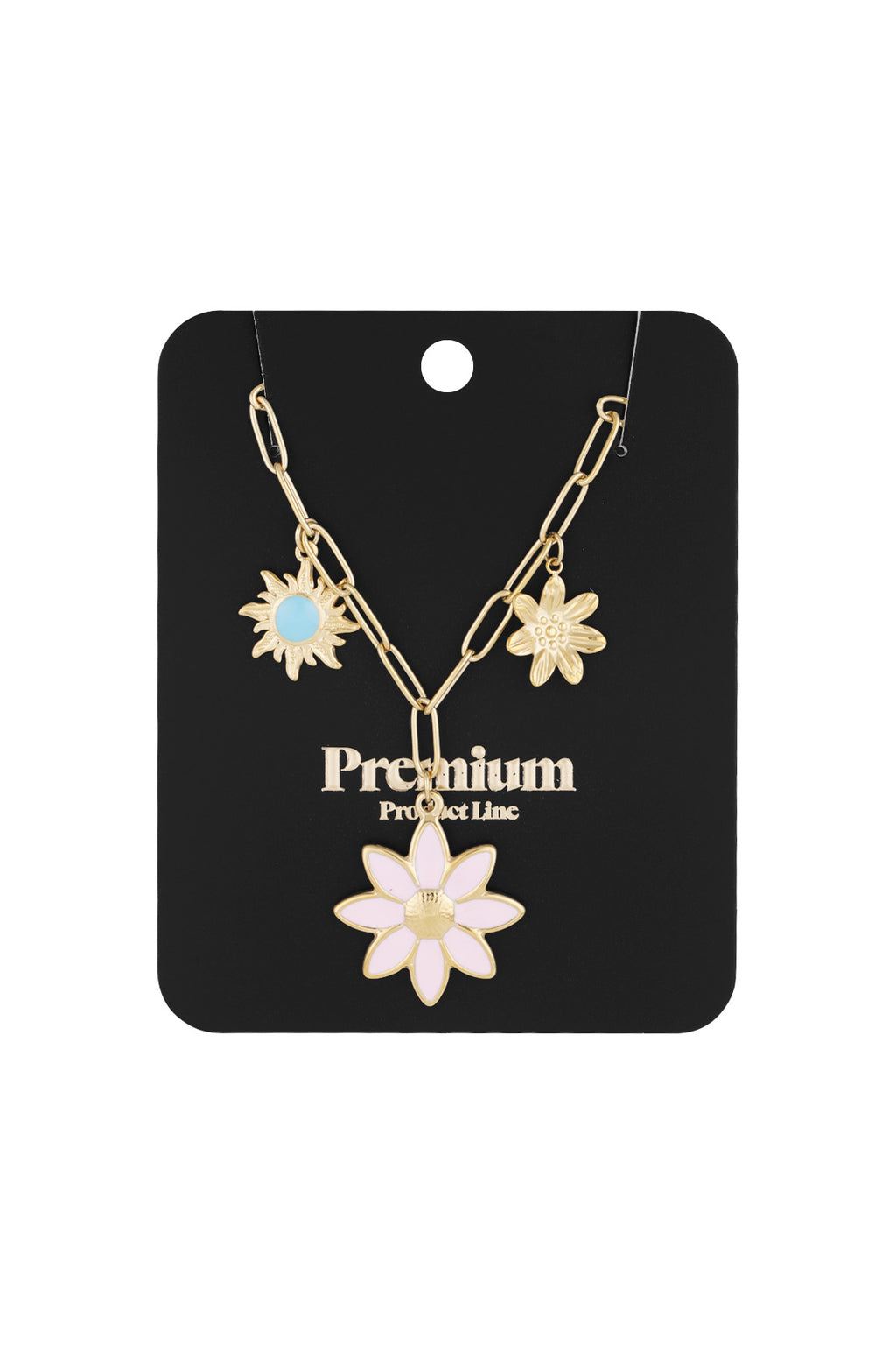 collar con dijes bloom & blink