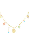 Elegant Gold Plated Flower Pendant Necklace
