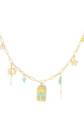 Elegant Gold-Toned Clavicle Necklace for Spring/Summer