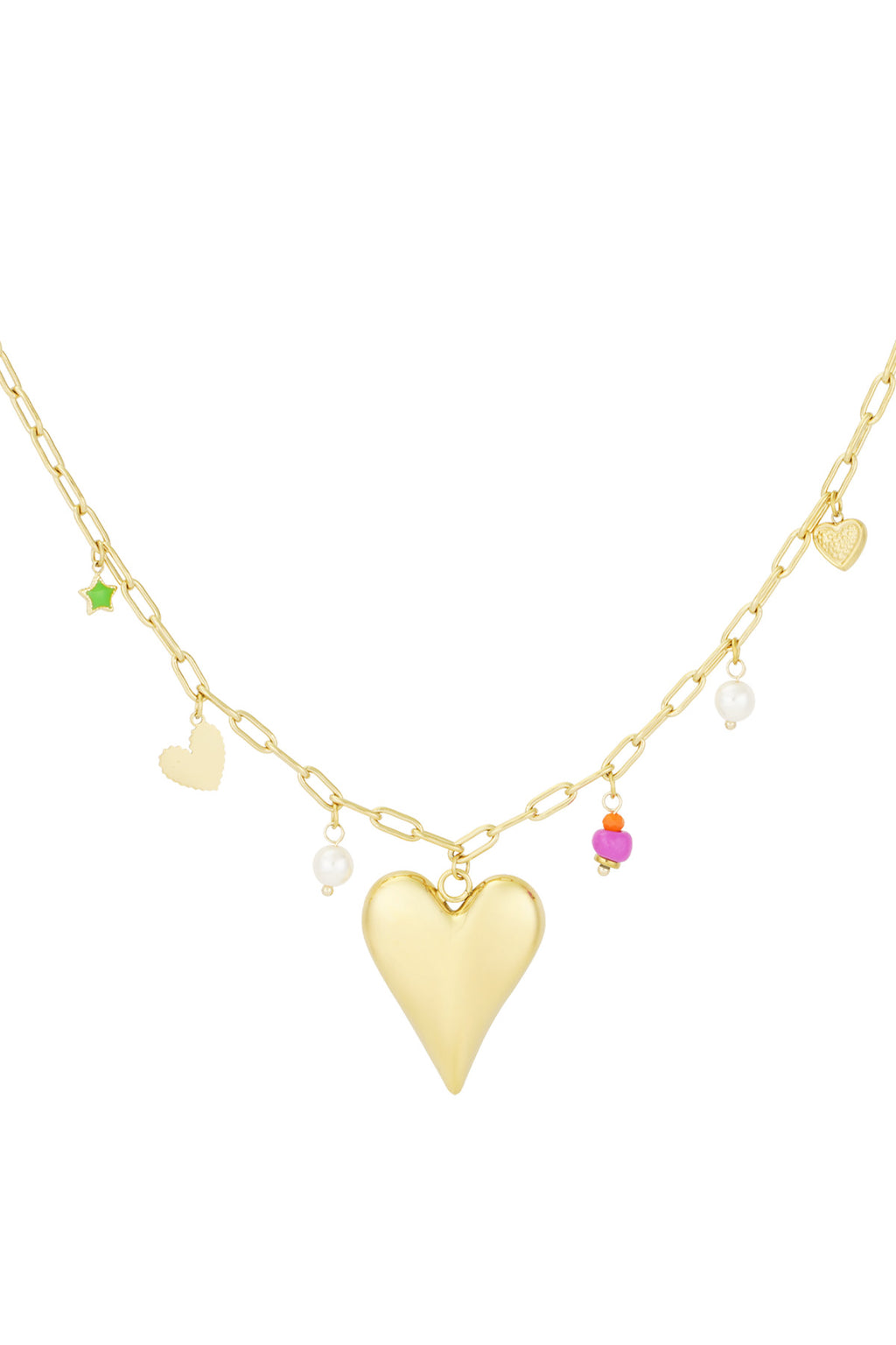 Elegant Heart Pendant Necklace for Spring/Summer
