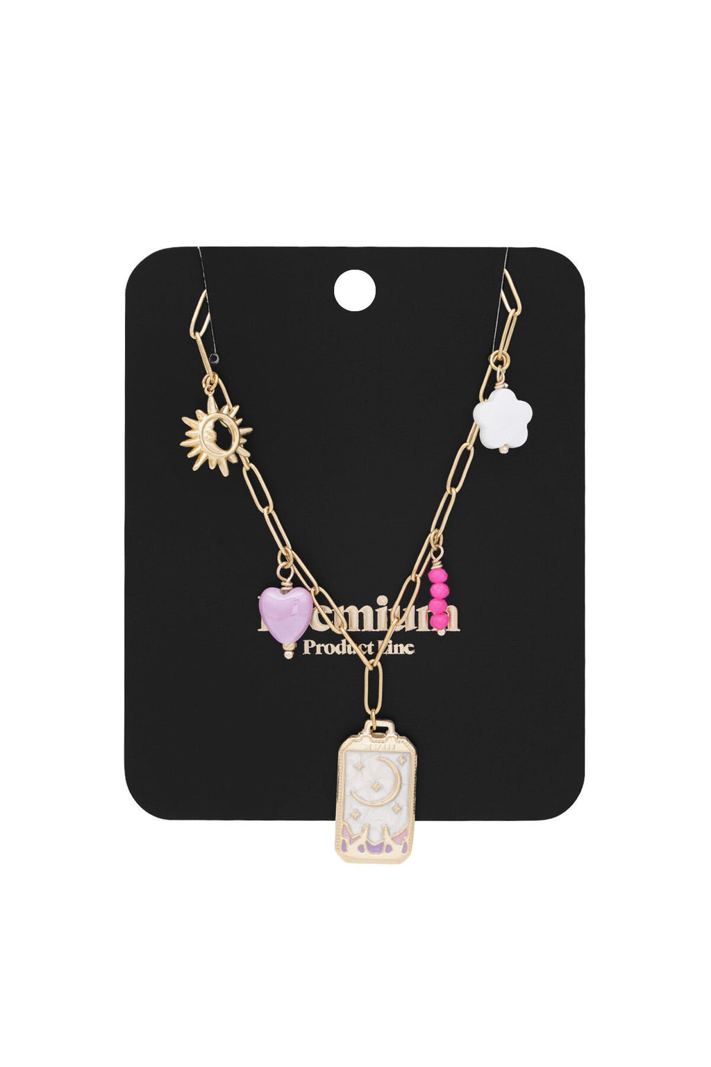 Elegant Flower Heart Pendant Necklace, Spring/Summer Must-Have