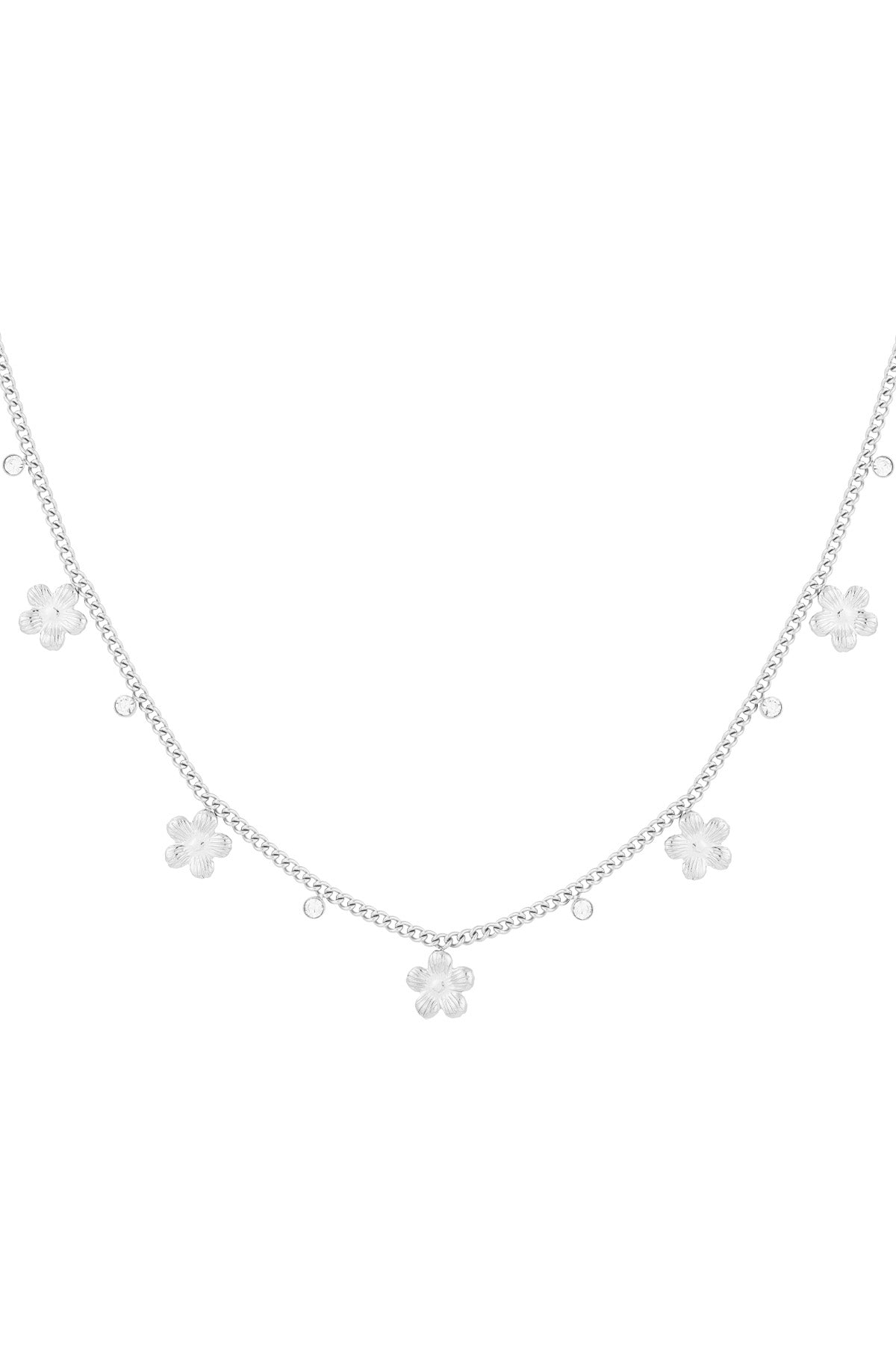 collar de flores brillantes