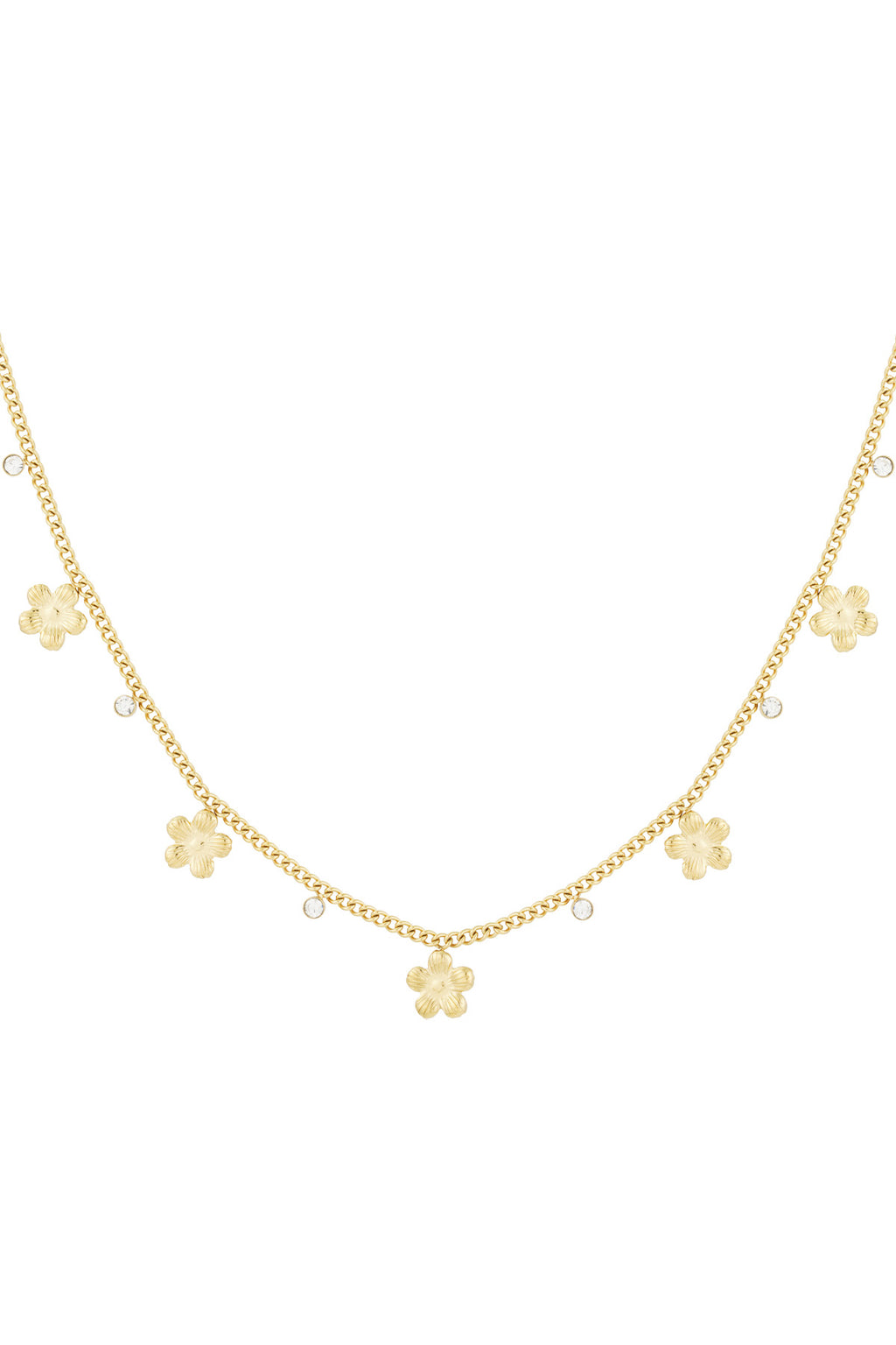collar de flores brillantes