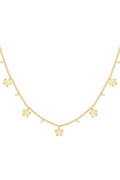collar de flores brillantes