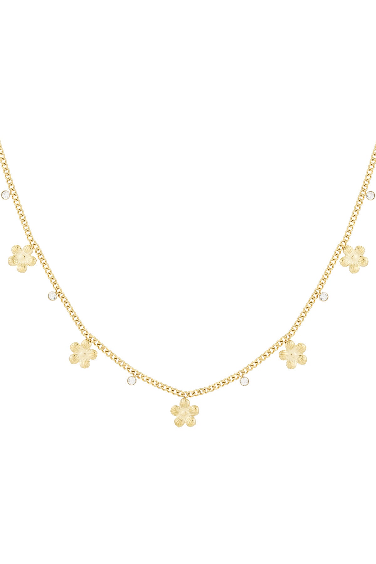 collar de flores brillantes