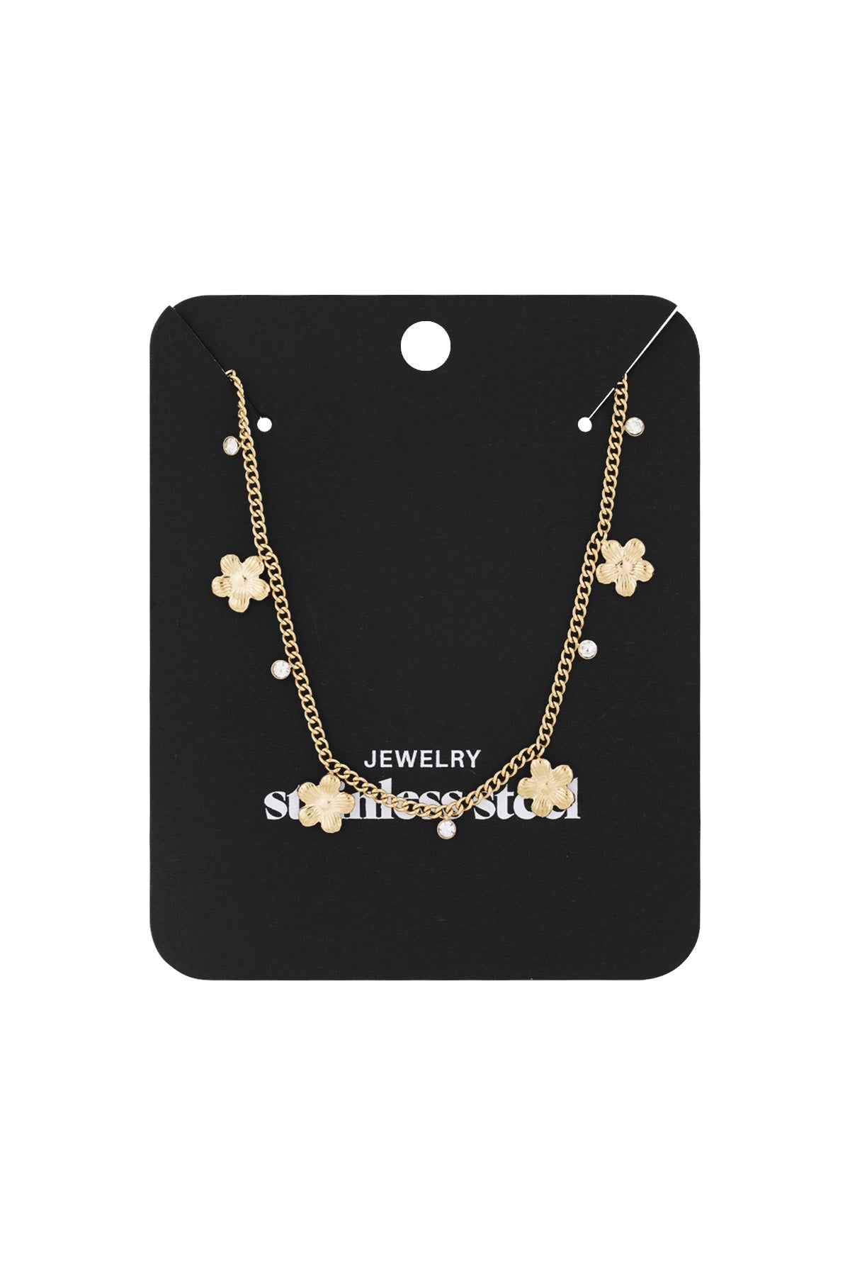 collar de flores brillantes