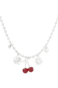 Elegant Cherry Pendant Necklace for Spring/Summer