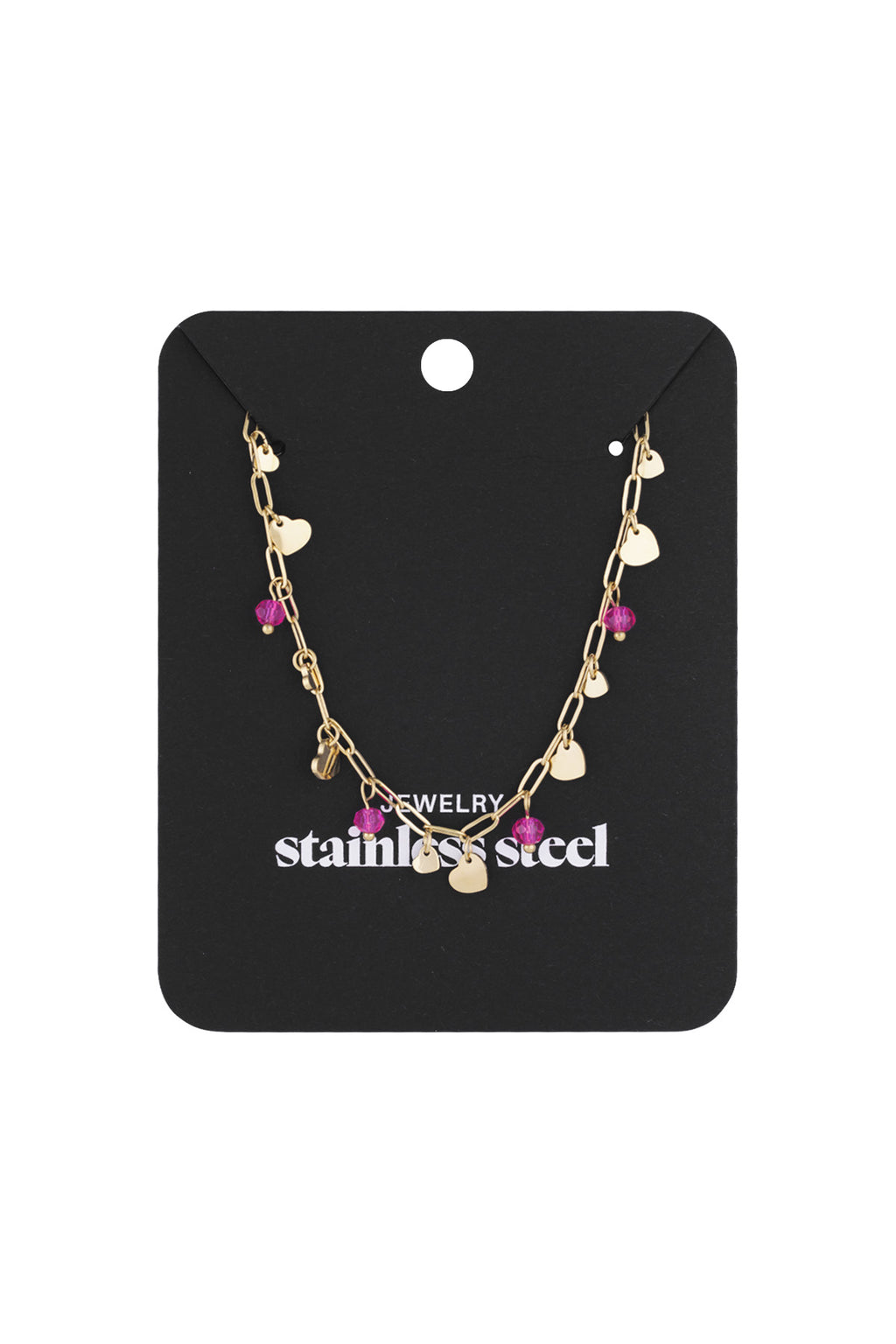 Charming Pink Heart Pendant Necklace for Everyday Wear