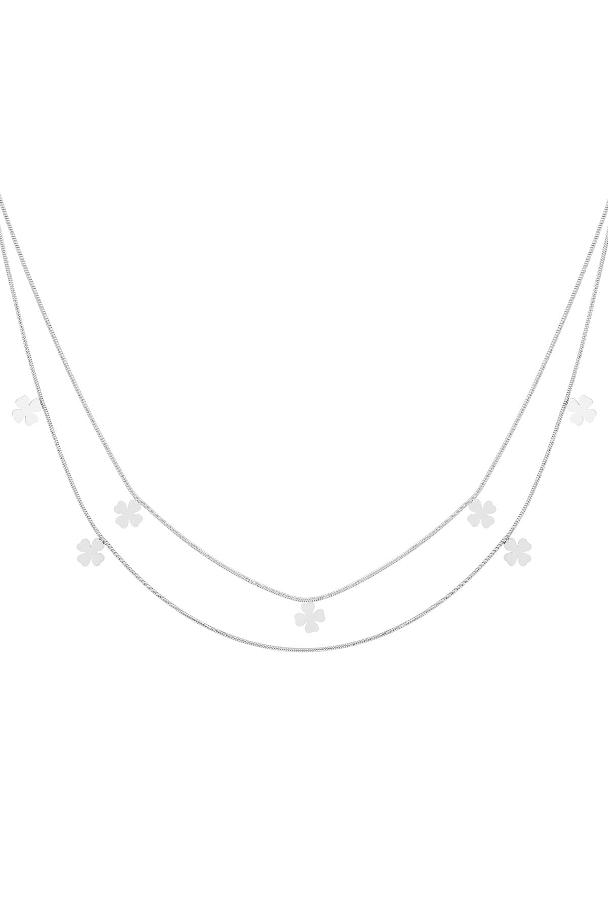 collar doble trébol
