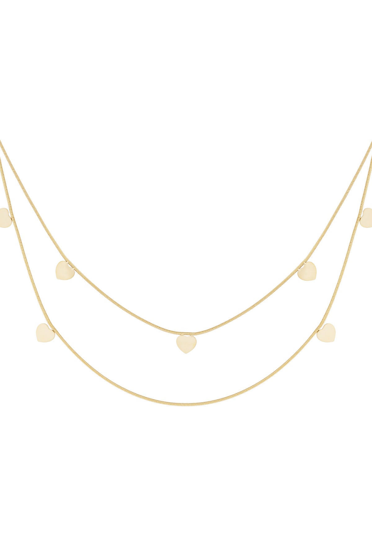 Elegant Multi-Layered Heart Necklace for Everyday Glam