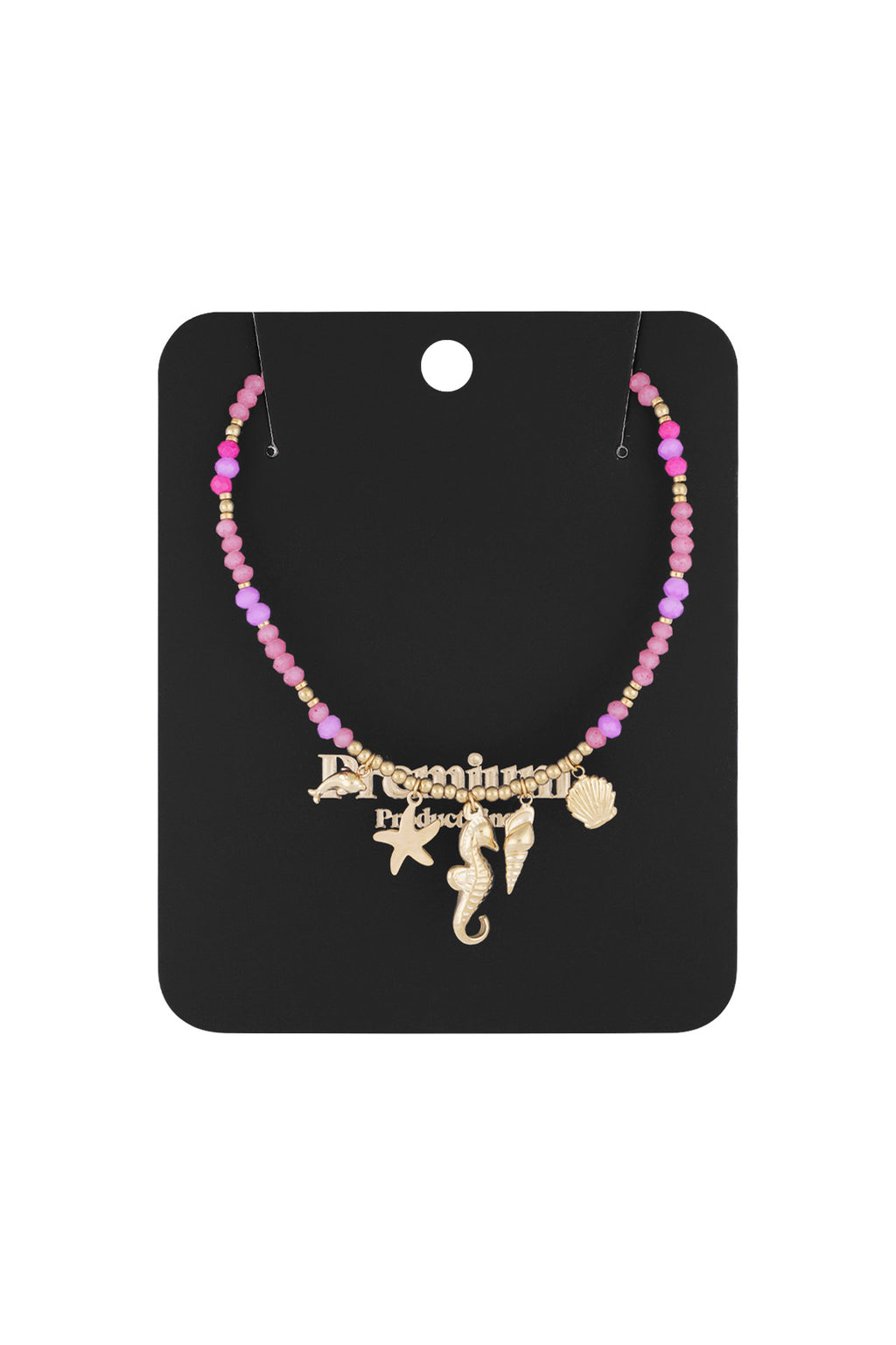 Elegant Fuchsia Beaded Necklace for Everyday Chic