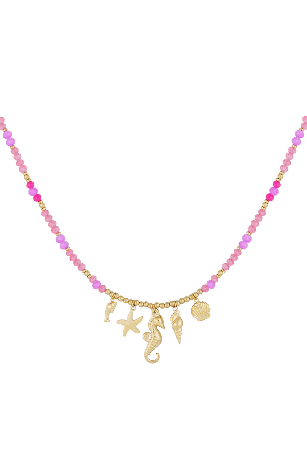 Elegant Fuchsia Beaded Necklace for Everyday Chic
