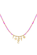 Elegant Fuchsia Beaded Necklace for Everyday Chic