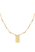 Elegant Braided Necklace in Orange and Fuchsia