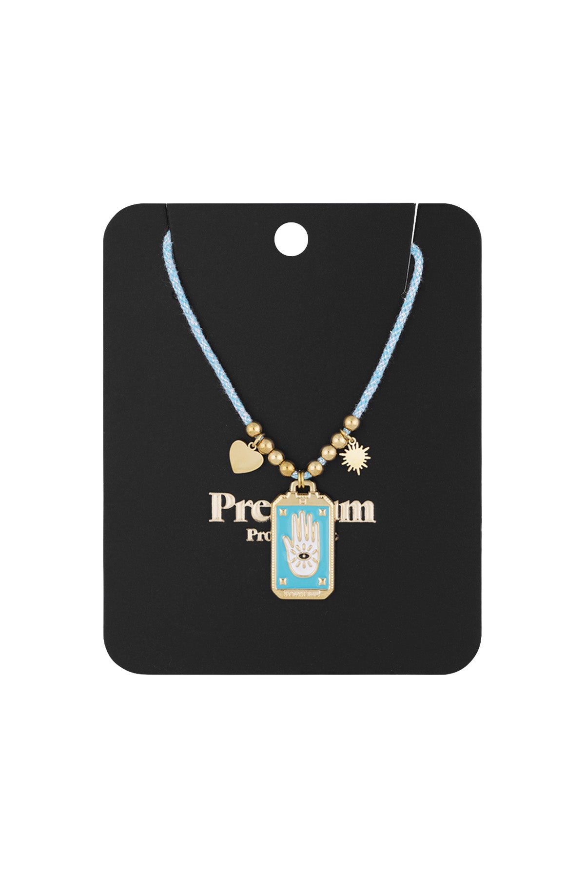 Elegant Blue Braided Necklace for Spring/Summer