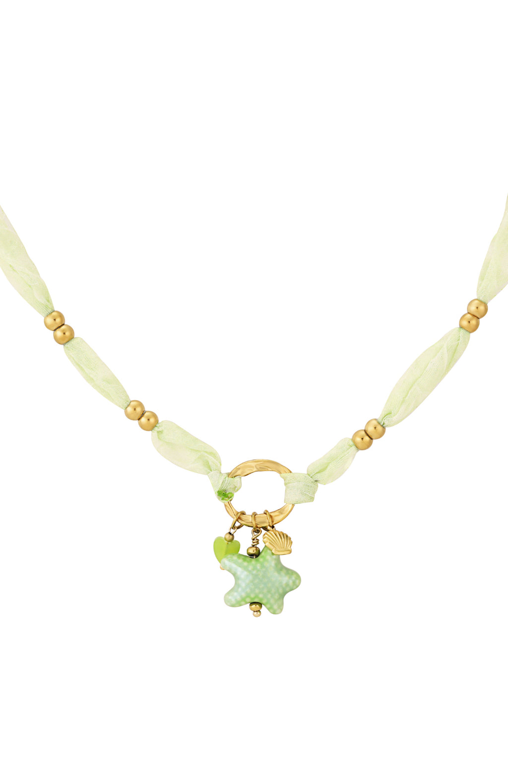 Elegant Green Braided Necklace for Women