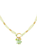 Elegant Green Braided Necklace for Women