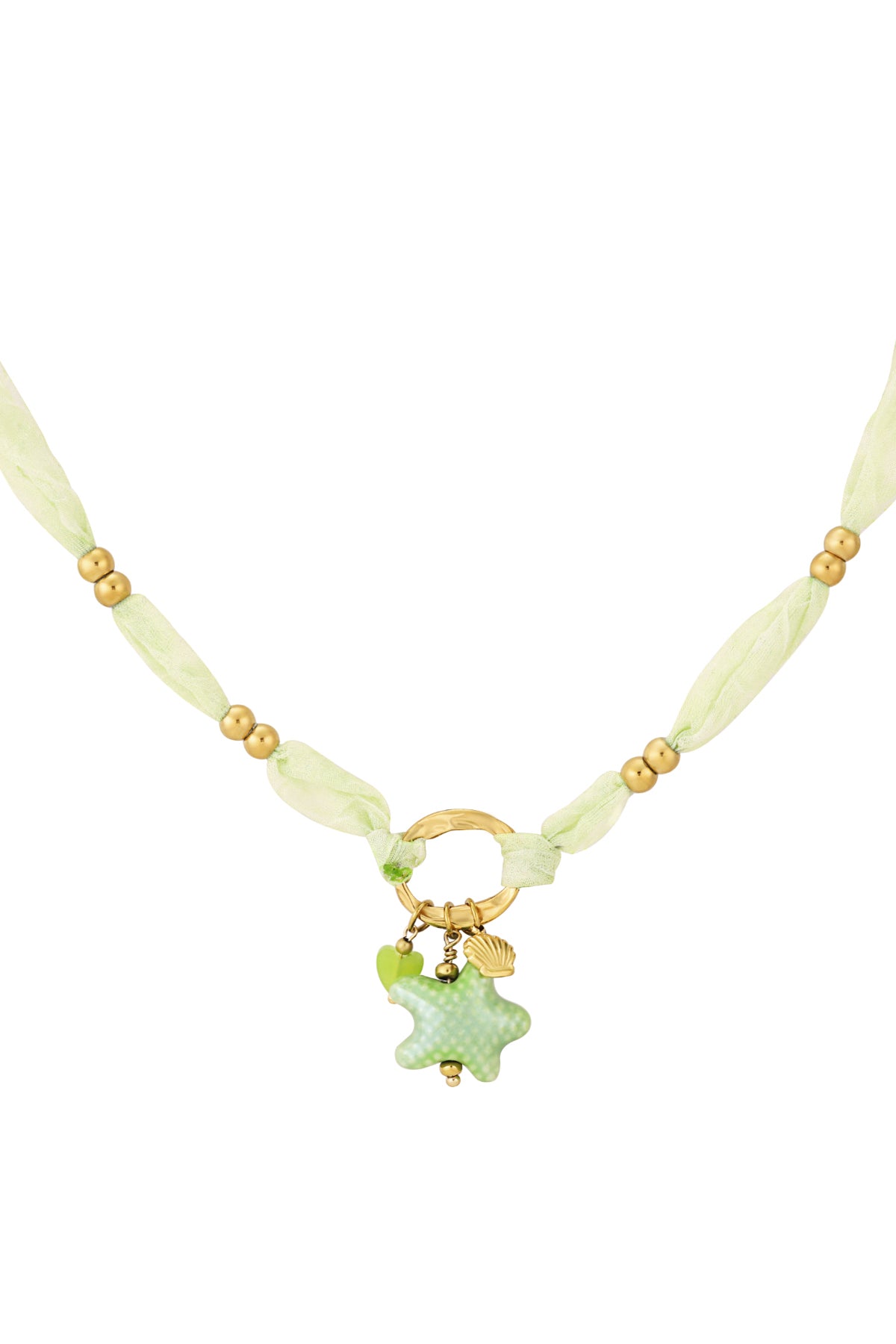 Elegant Green Braided Necklace for Women