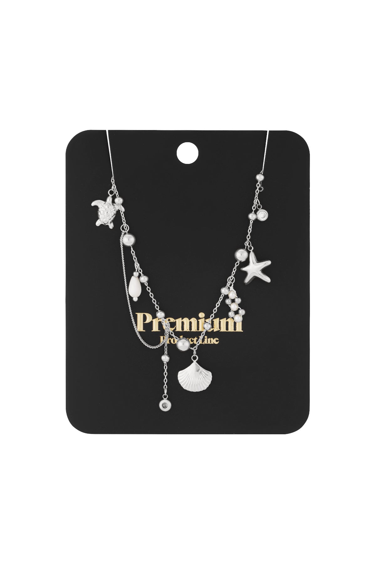 Elegant Oceanic Style Necklace for Women - Silver & Gold