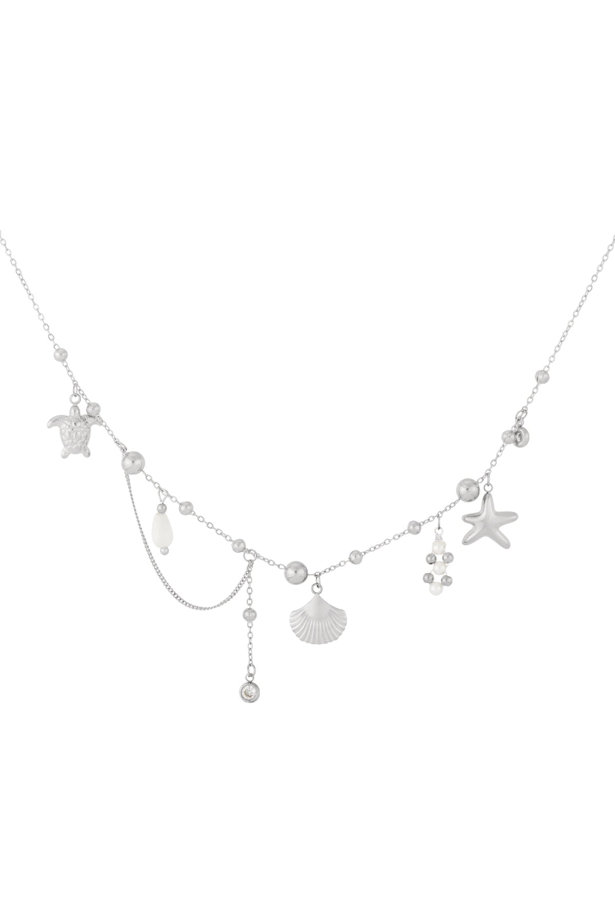 Elegant Oceanic Style Necklace for Women - Silver & Gold