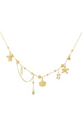 Elegant Oceanic Style Necklace for Women - Silver & Gold