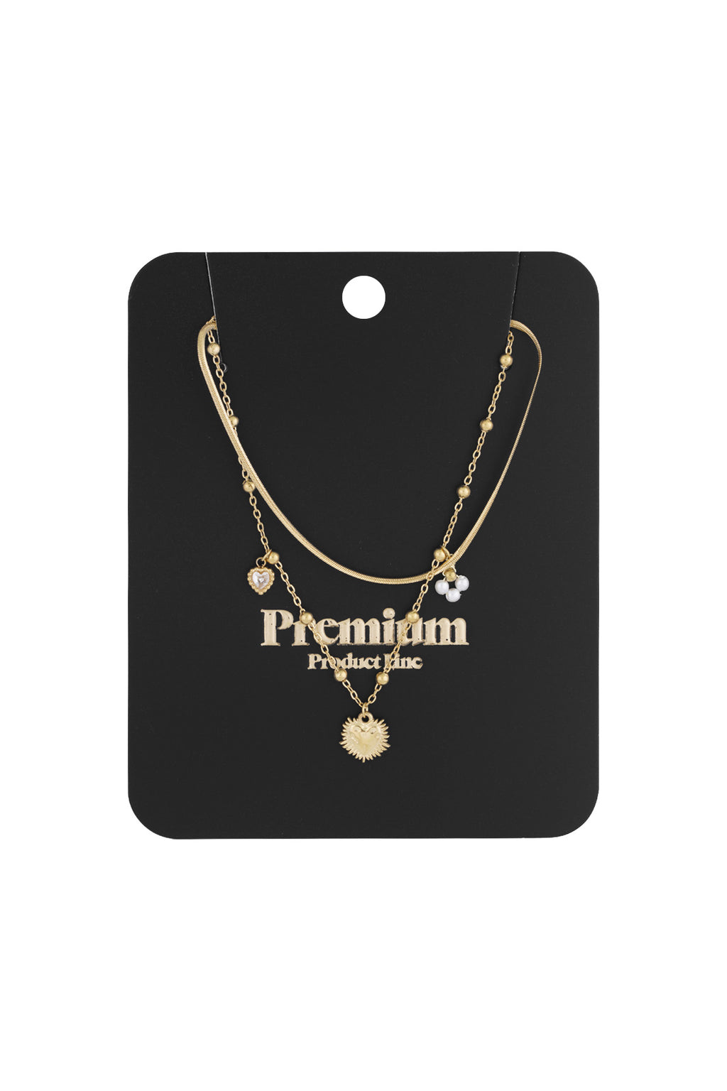 Elegant Multi-Layered Heart Necklace for Everyday Glam